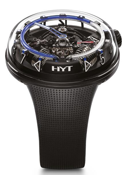 Review HYT h20-all-black-blue 251-AD-462-BF-RU Replica watch - Click Image to Close